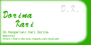 dorina kari business card